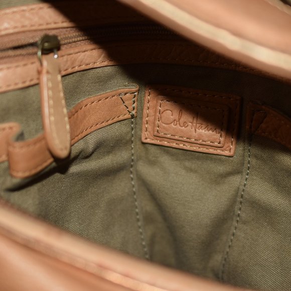 Cole Haan Multi Tan Leather Bag and Sandals Size 9 Nice! - Picture 12 of 14